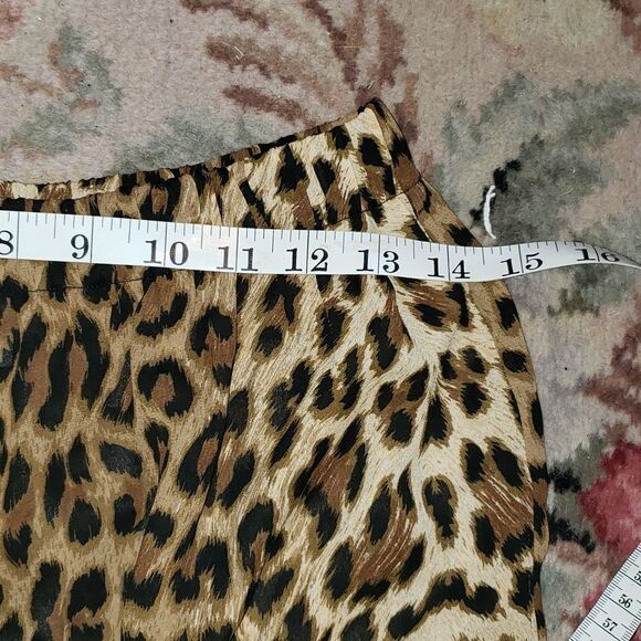 La Palapa Leopard Print Sheer Wide Leg Pants - Picture 6 of 6